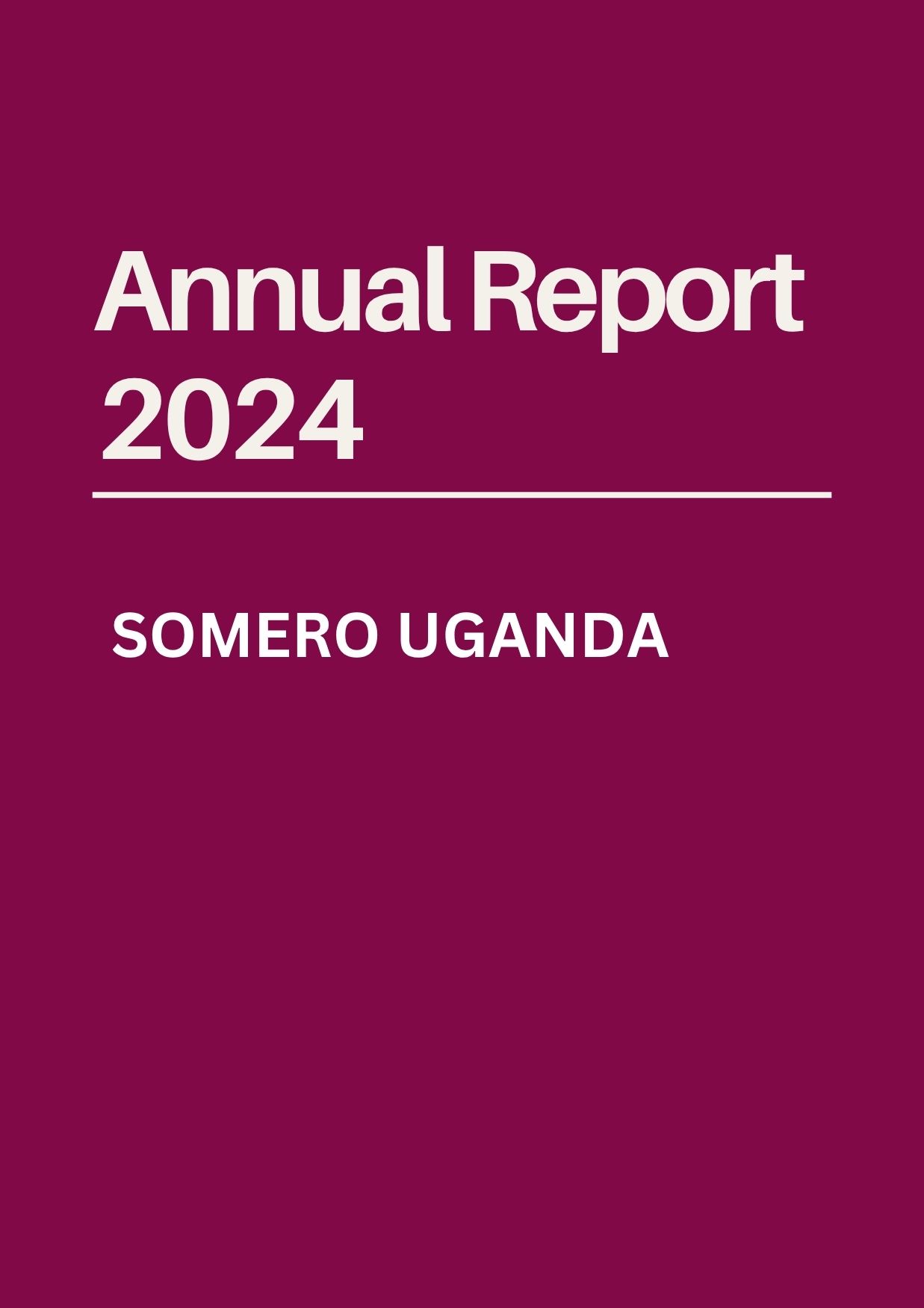 2024 Somero Development Initiative Annual Report